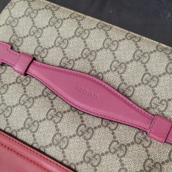 Gucci Red and Brown Women's Clutch Bag - Picture 6 of 11